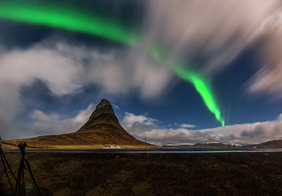 Night sky Aurora blast, Iceland Photograph by Pradeep Raja PRINTS