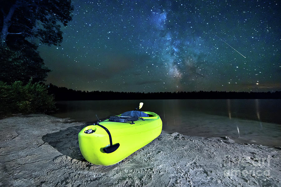 Night Sky Kayak -3398 Photograph by Norris Seward