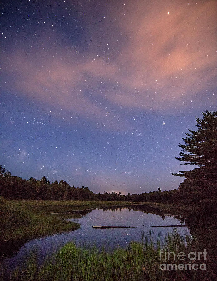 Night Sky Over Maine Photograph by Martin Konopacki