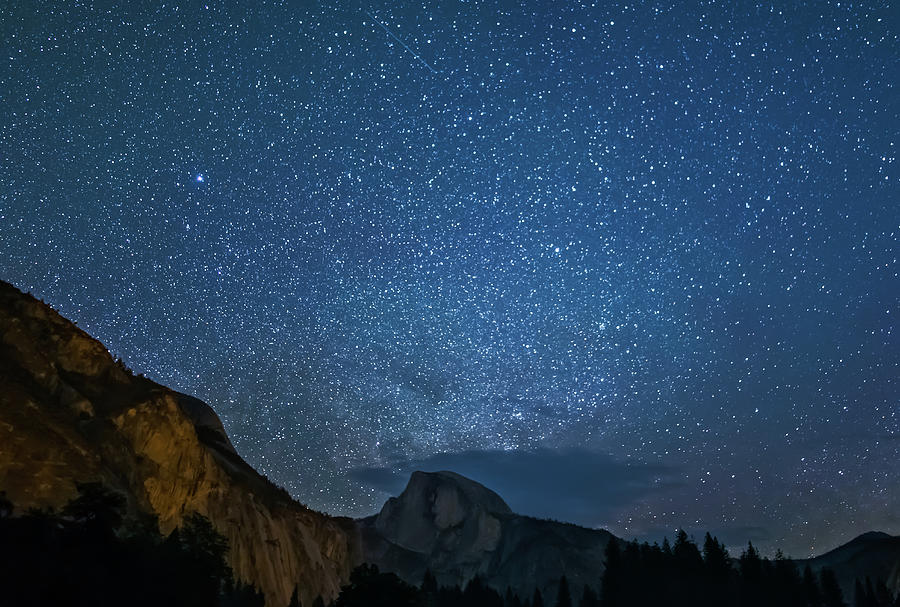 Night Sky Over Yosemite Photograph by Marc Crumpler