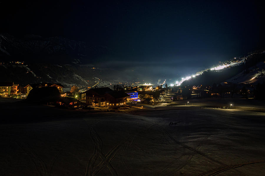 Night Slalom Photograph by Mark Llewellyn