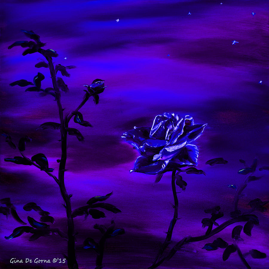 Night Stars 2 Painting by Gina De Gorna