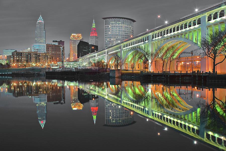 Cleveland Photograph - Night Time Glow by Frozen in Time Fine Art Photography