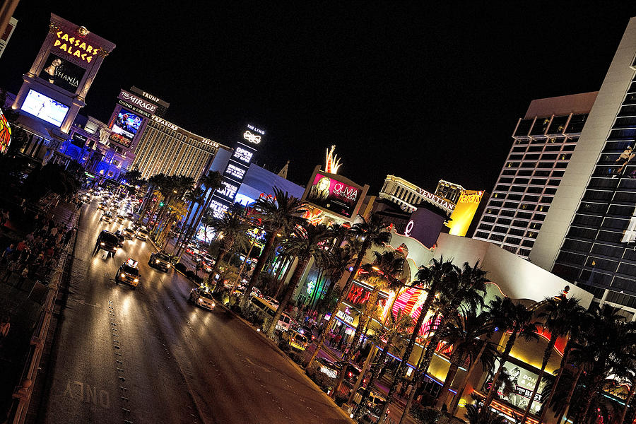 Night Time in Vegas Photograph by Deborah Penland