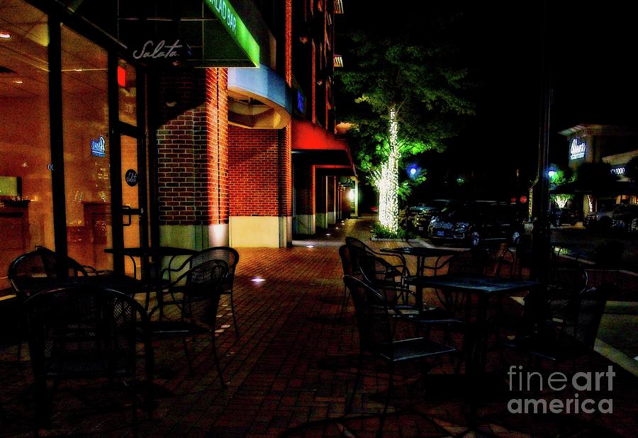 Night Time Seating Photograph by JB Thomas - Fine Art America