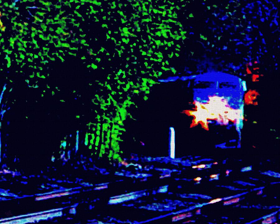 Night Train Painting by Cliff Wilson