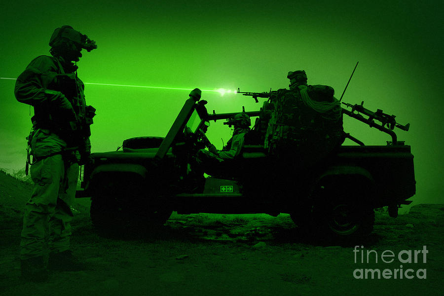 Night Vision View Of U.s. Special Photograph by Tom Weber