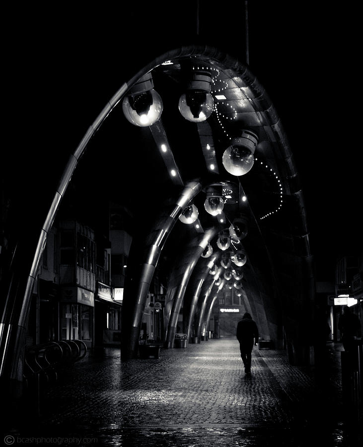 Night walk Photograph by B Cash