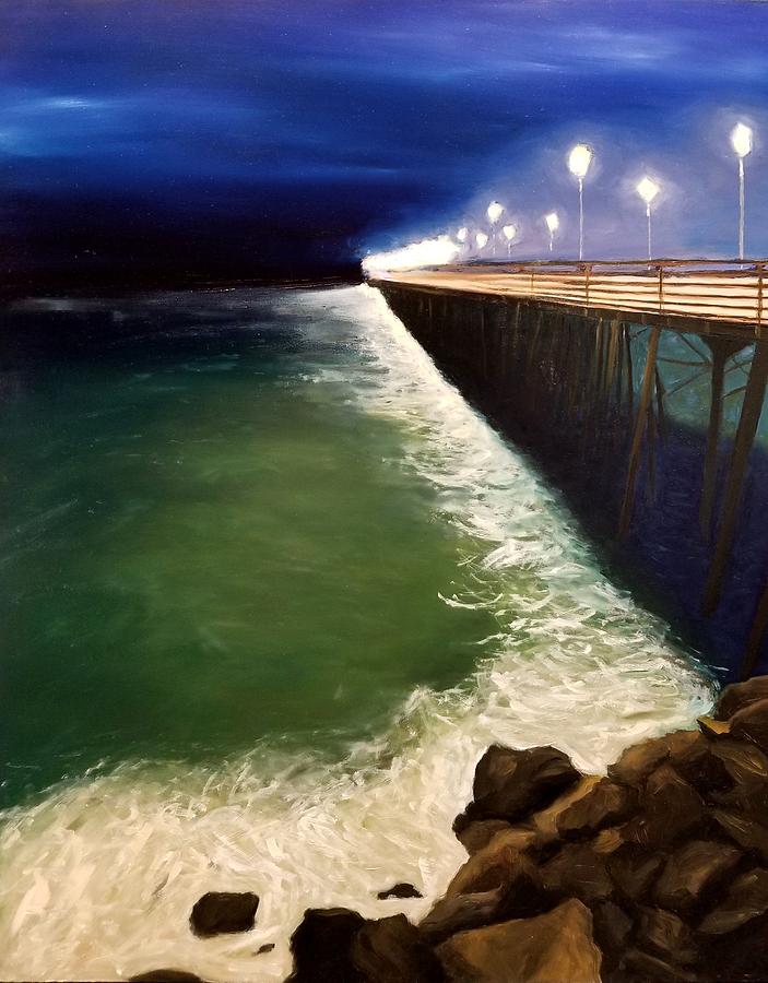Night Walk Painting by Karyn Robinson