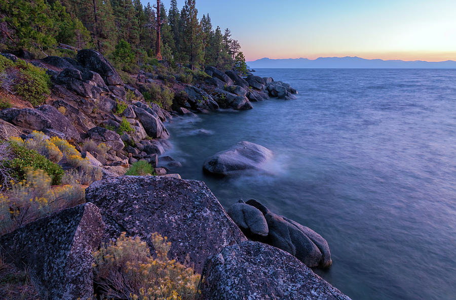 Nightfall at Tahoe Photograph by Jonathan Nguyen
