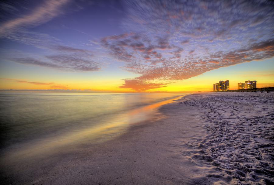 Nightfall on Pensacola Beach Photograph by JC Findley | Fine Art America