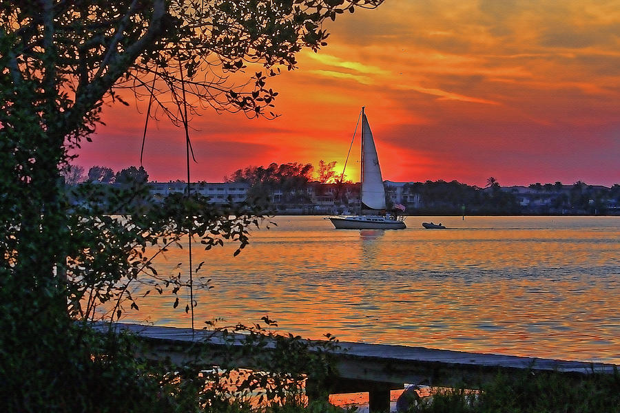 Nightfall On The Intracoastal  Photograph by HH Photography of Florida