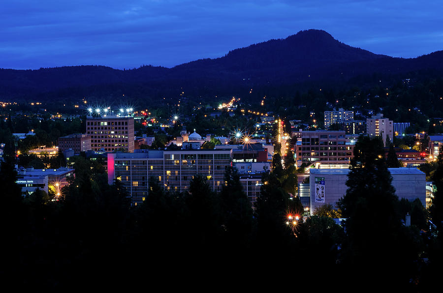 Nightfall Over Eugene Photograph by Margaret Pitcher