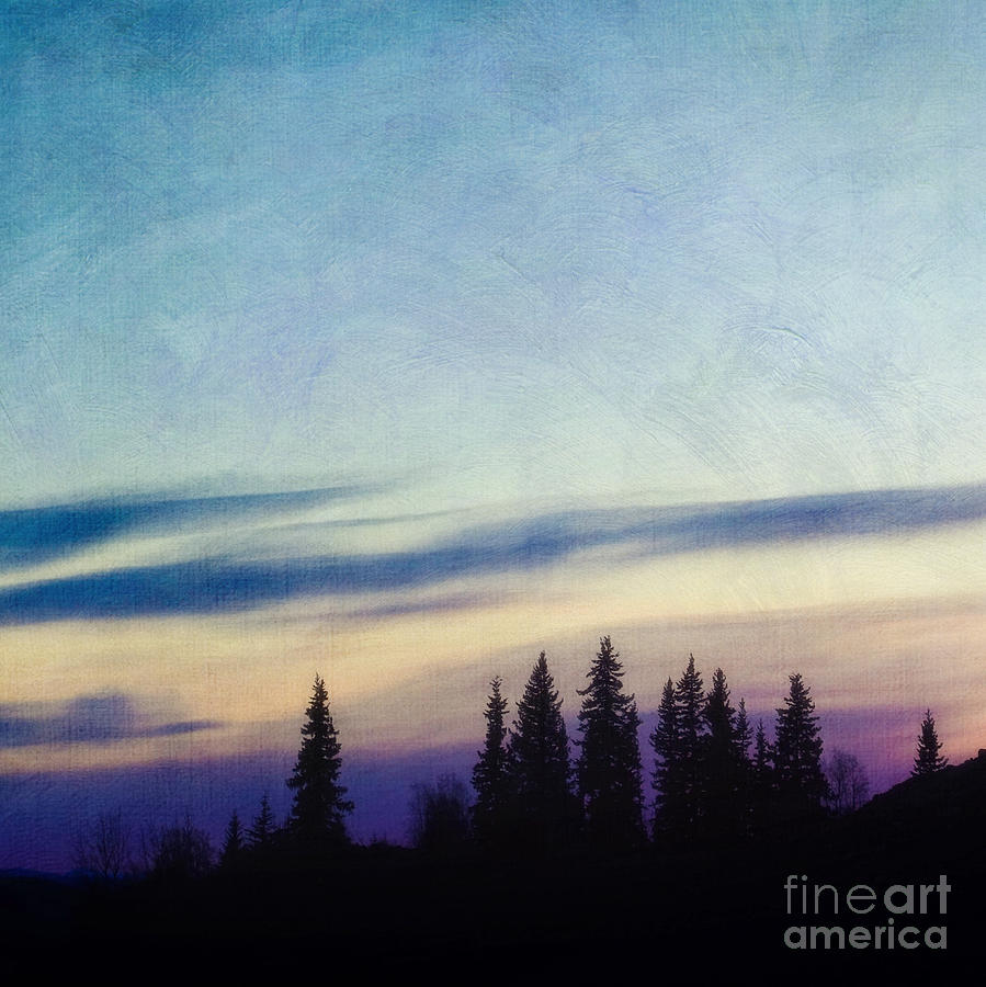 Sunset Photograph - Nightfall by Priska Wettstein
