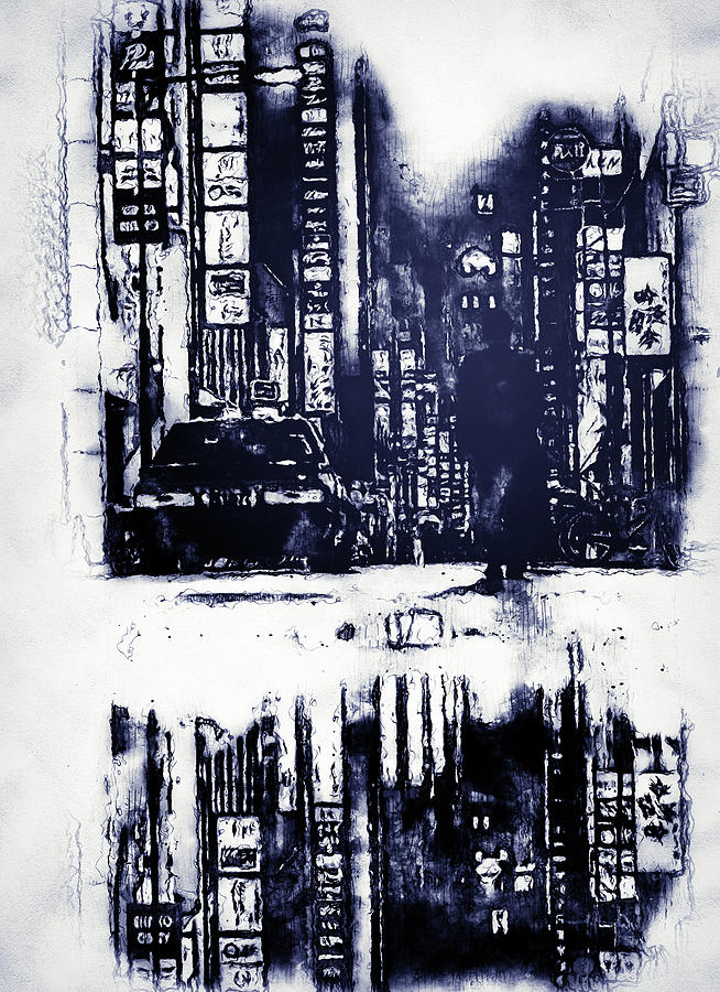 Nightlife - 04 Painting by AM FineArtPrints