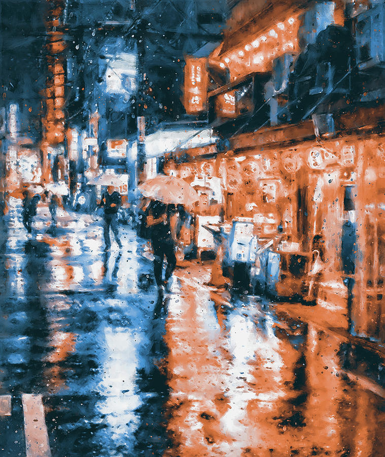 Nightlife - 10 Painting by AM FineArtPrints