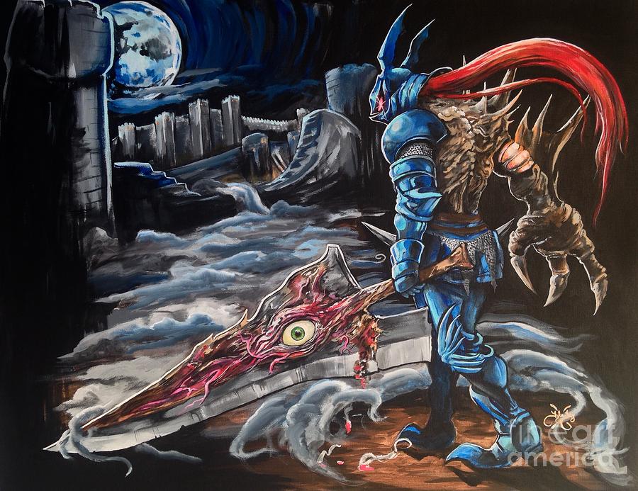 Nightmare at Ostrheinsburg Castle Painting by Tyler Haddox