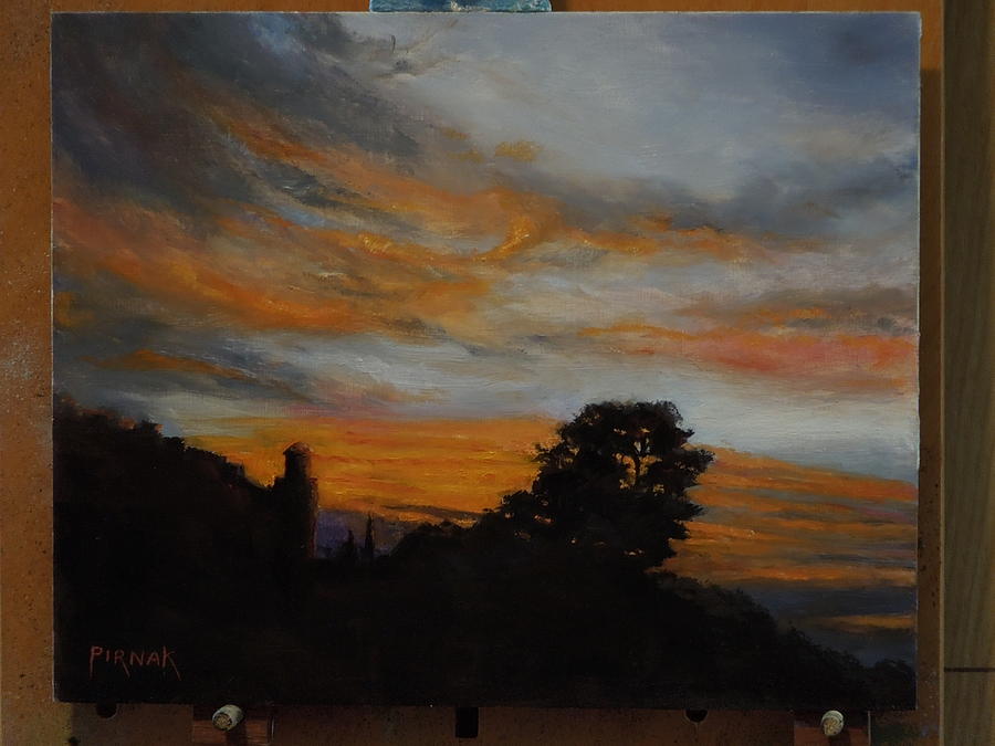 Nights Coming In Painting by John Pirnak