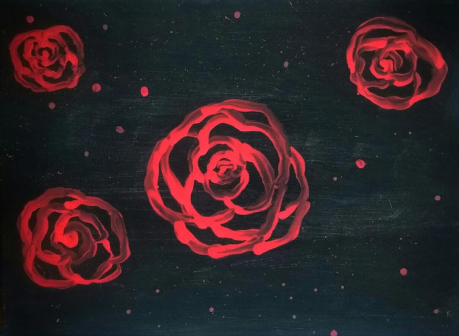 Nights of Blood and Roses Painting by Vale Anoai