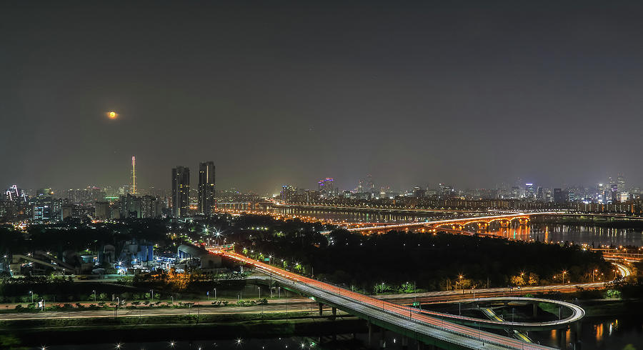 Nightscape Of Seoul Photograph by Hyuntae Kim