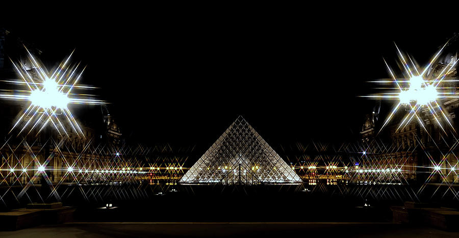 Nighttime At The Louvre In Paris, France Photograph by Rick Rosenshein