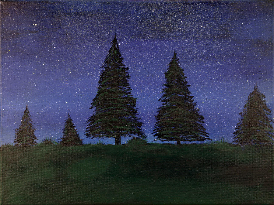 Nighttime Painting by David Stasiak
