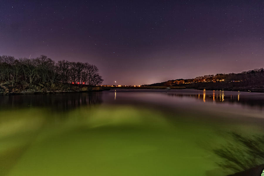 Nighttime Glow on The Neponset River Photograph by Brian MacLean