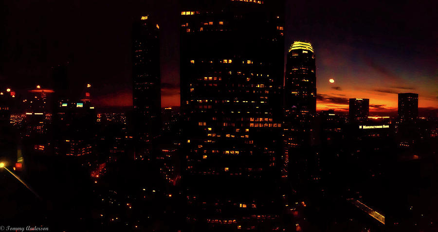 Nighttime in the City of Angels. Photograph by Tommy Anderson - Fine ...