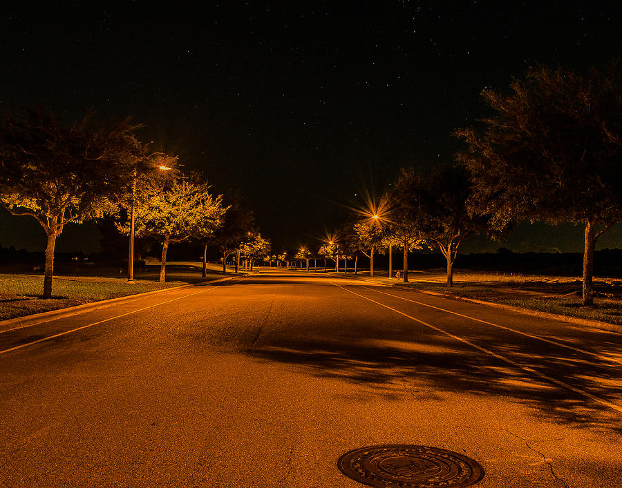 Nighttime Street Photograph by Grant Collins - Pixels