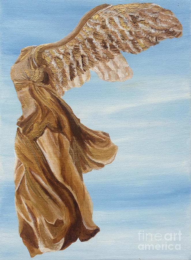 Greek Painting - Nike Goddess of Victory by Ashley Baldwin