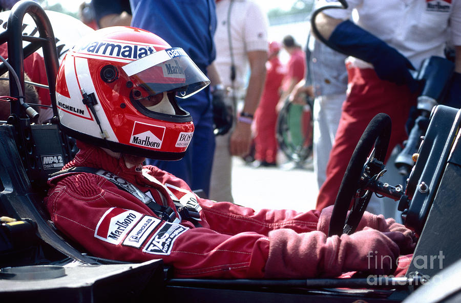 Niki Lauda. 1984 Portuguese Grand Prix Photograph by Oleg Konin