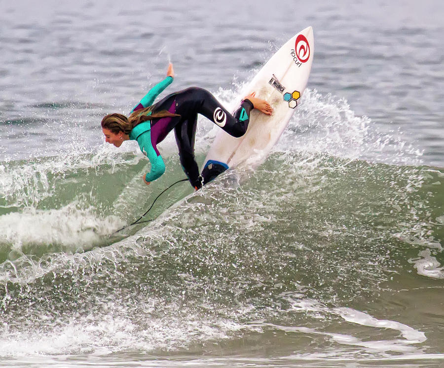 Nikki Van Dijk Surfer Photograph by Waterdancer