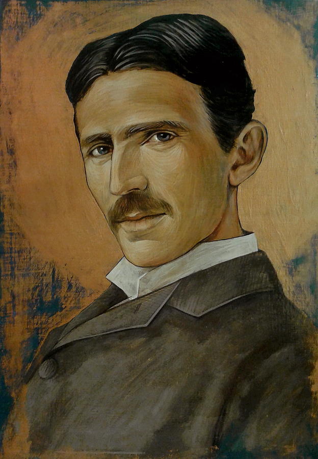 Nikola Tesla Painting - Nikola Tesla by Jovana Kolic Nikola Tesla Painting - Nikola Tesla by Jovana Kolic