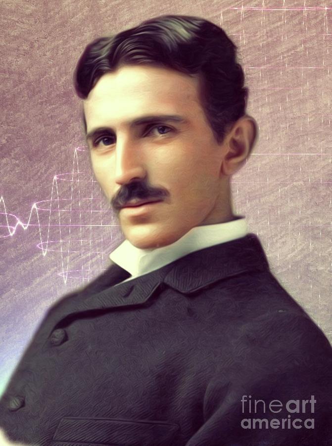 Nikola Tesla Digital Art