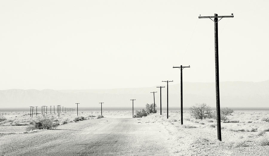 Black And White Photograph - Niland Marina Road by William Dunigan