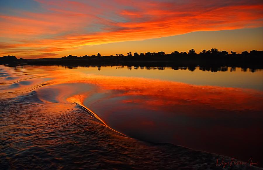 Nile Sunset Photograph by Nigel Fletcher-Jones