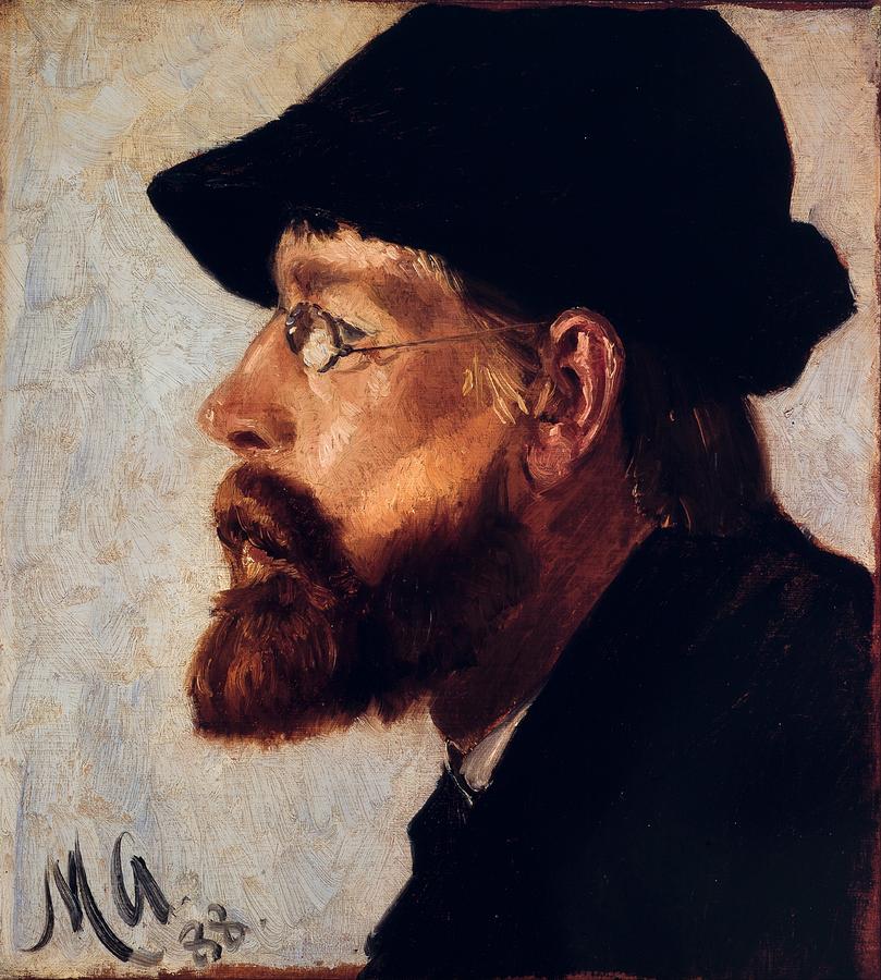 Nils Hansteen by Michael Ancher, 1888. Painting by Celestial Images