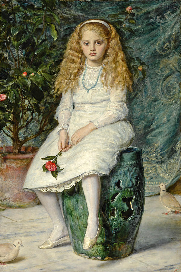 Nina, Daughter of Frederick Lehmann, Esq. Painting by John Everett Millais
