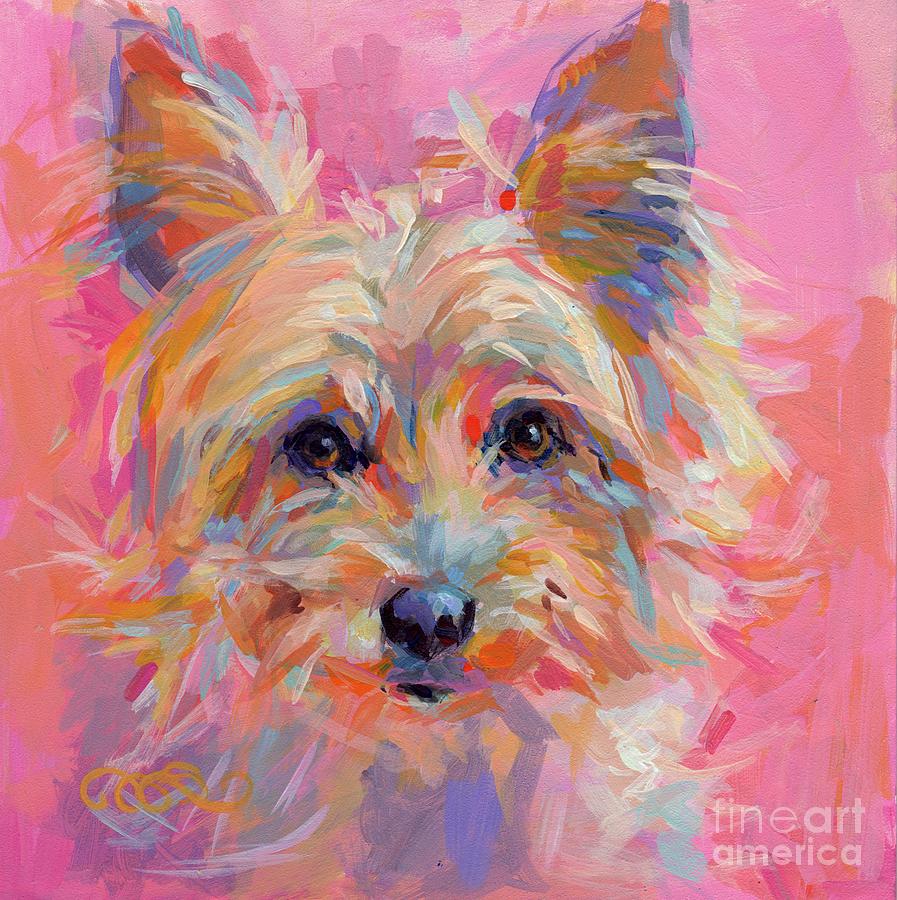 Yorkshire Terrier Painting - Nina by Kimberly Santini