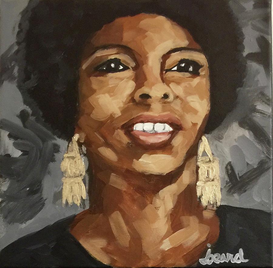 Nina Simone Painting by Jodye Beard-Brown - Fine Art America