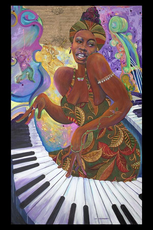 Nina Simone Painting by Lee Ransaw