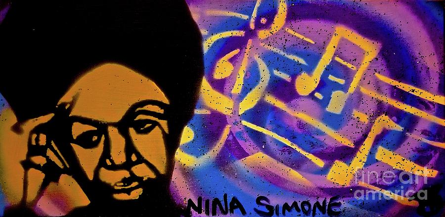 NINA SIMONE music Painting by Tony B Conscious