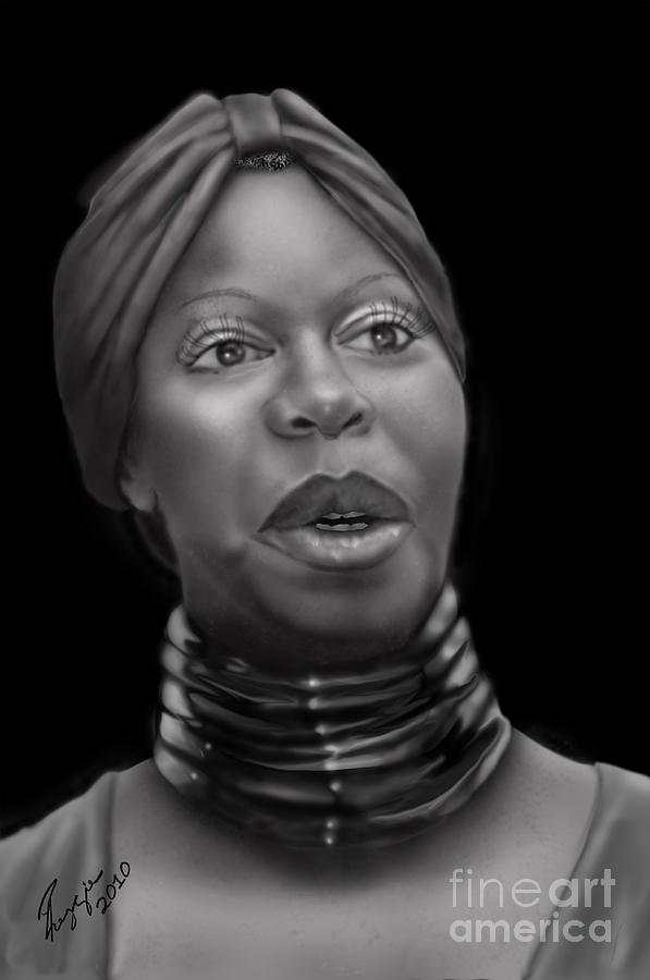 Nina Simone-Revolution Painting by Reggie Duffie Nina Simone-Revolution Painting by Reggie Duffie