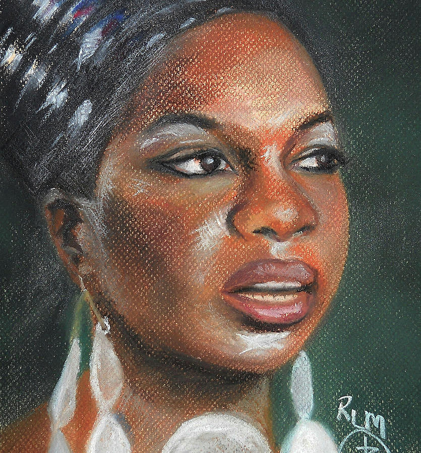 Nina Simone Pastel by Ronnie Melvin | Fine Art America