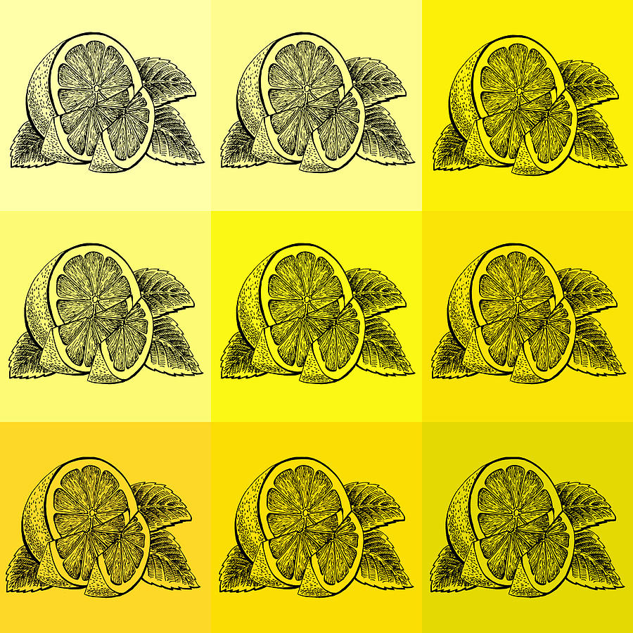 Nine Shades Of Lemon Painting by Irina Sztukowski