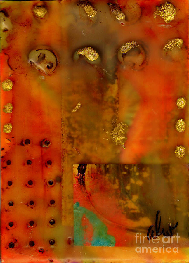 Nine Smooth Stones Mixed Media by Angela L Walker