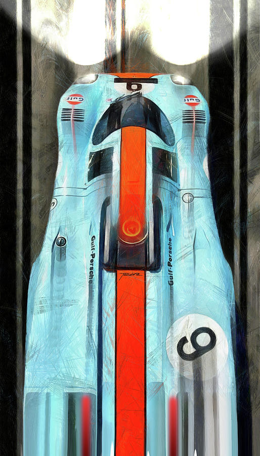 Nine Painting by Tano V-Dodici ArtAutomobile