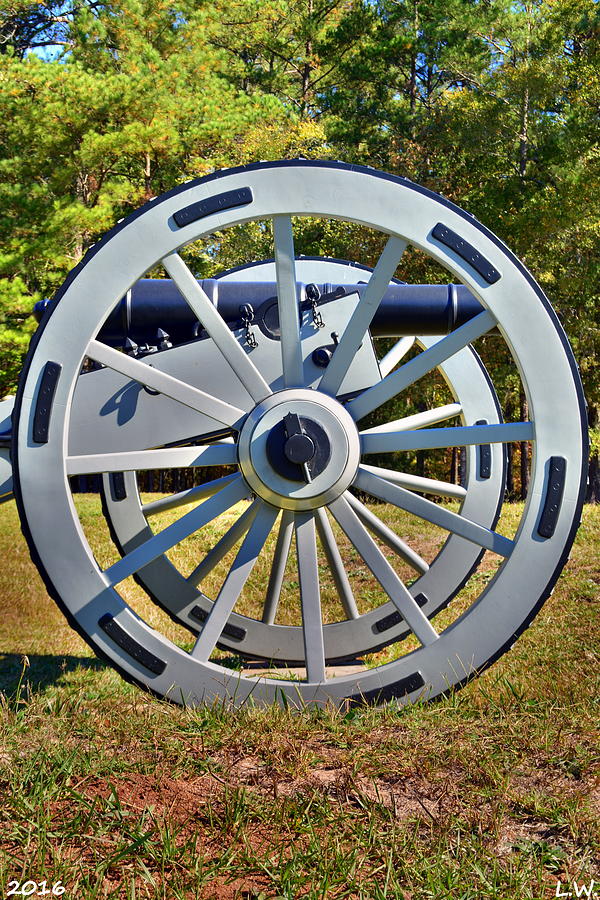 Landmark Photograph - Ninety Six National Historic Site Cannon Wheel by Lisa Wooten