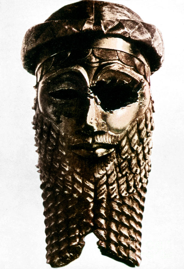 Nineveh: Bronze Head Photograph by Granger