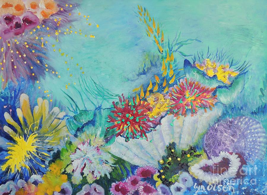 Ningaloo Reef Painting by Lyn Olsen